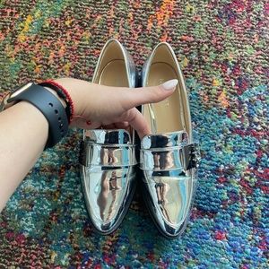 Crome Silver loafers